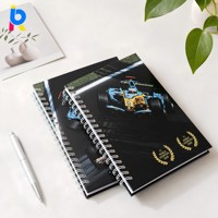 Agenda de luxe personnalisé en PP écologique avec reliure spirale, pour réunions d'affaires, à ouverture à 360°, avec vernis sélectif UV, idéal pour cadeaux, vente en gros en vrac, directement du fabricant