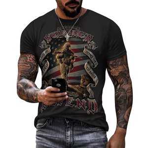 Chiến Binh 3D In Người Đàn Ông Của T-Shirt Lực Lượng Đặc Biệt Người Đam Hâm Ngắn Tay Áo Cựu Chiến Binh Mùa Hè Giản Dị Hàng Đầu Đồ Họa Thăng Hoa T-Shirt - Product Image 5
