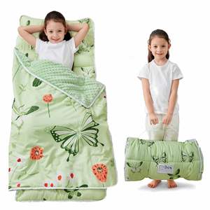 Sac de couchage pour tout-petits de 20 x 50 pouces avec oreiller et couverture amovibles, tapis de sieste, tapis de couchage enroulable pour enfants, garderie - Product Image 3
