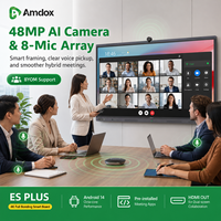 Pantalla Interactiva Amdox ES Plus 4K con Android 14, Salida HDMI y Software para Reuniones, Pizarra Inteligente para Niños