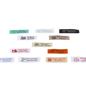 Hot Selling Good Quality Custom T Shirt Polyester Woven Clothing Labels Garment Woven Labels