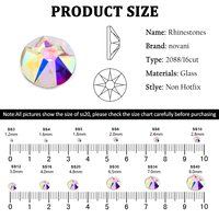 2088 Strass en cristal à dos plat, non thermocollant, écologique, sans nickel, violet à changement de couleur, 16 facettes, pour chaussures, chapeaux, sacs