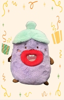 Coussin décoratif en peluche de dessin animé, Poupée doudou en forme de fruit de Noël, Poupée aubergine, Jouets en peluche de dessin animé, Décoration personnalisée