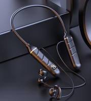 JYD EN VENTE Affichage numérique Ultra longue portée BT 5.3 HIFI basse 8D écouteur sans fil casque Hang cou casque
