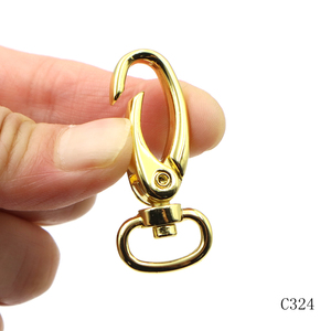 13mm kim loại móc vàng hợp kim kẽm Snap Móc túi xách phần cứng xoay Snap móc - Product Image 5