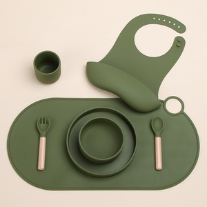 Silicone Placemat Oval 50X25Cm Waterproof For Kids Meals <b>Table</b> <b>Protection</b> - Product Image 2