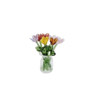 Ramo de Flores Pequeñas de Cristal Hecho a Mano, Arreglo Floral de Cristal, Flor Eterna de Cristal, Mini Flor Artesanal de Regalo - Product Image 6