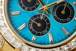 high top quality watch Waterproof 40mm PPM factory 904L steel 4131 movement Chrono Diamond Turquoise Diver watch - Product Image 2