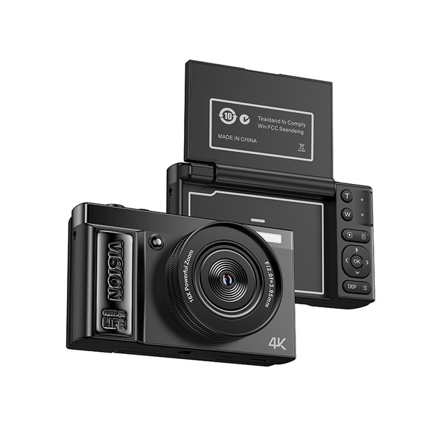 BENJIE 128GB Mini Digital Camera Retro Style 64MP FHD 1080P 4K 16X Digital Zoom AF Focus Popular Cheap CCD Camcorder