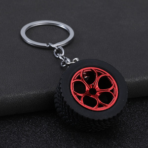 Llavero <span class=keywords><strong>de</strong></span> Llanta <span class=keywords><strong>de</strong></span> Coche - Neumático <span class=keywords><strong>de</strong></span> Goma con Diseño <span class=keywords><strong>de</strong></span> Rayos <span class=keywords><strong>de</strong></span> Aleación para Entusiastas <span class=keywords><strong>de</strong></span> Automóviles, Adornos para Bolsos y Accesorios para Llaves <span class=keywords><strong>de</strong></span> Coche - Product Image 3