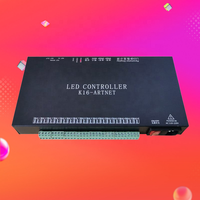 Controlador LED JIUAN K16 Artnet de 16 Puertos Direccionables y Programables, 16384 Píxeles, DMX512, AC110-220V, 4W, Control de Iluminación Manual, Metálico