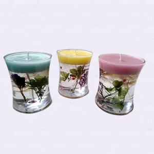 Customized Design handmade gel wax jelly candles scented candle