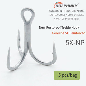 Hameçon triple renforcé 5X pour la pêche en eau salée <span class=keywords><strong>Black</strong></span> <span class=keywords><strong>Diamond</strong></span> 6066, modification de leurre, hameçon jig, hameçon d'ancrage épaissi pour la pêche en haute mer - Product Image 2