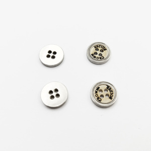 Tùy Chỉnh 4 Lỗ Kẽm Hợp Kim Áo Nút 11.5Mm Kim Loại Nút Tùy Chỉnh Biểu Tượng Tia Laser - Product Image 3