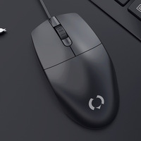 Dimao DM01Computer Mouse Wired, Macally Silent USB Mouse -Slim Compact USB Mouse for Apple Mac or Windows PC Laptop Desktop