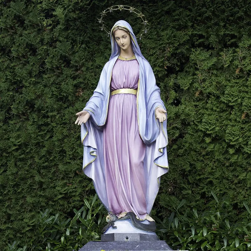 Religious Life Size Fiberglass Saints Virgin Mary Statues Catholic Sculpture