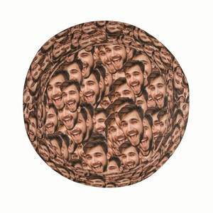 Chapeau Bob Personnalisé Imprimé Photo Style Urbain Amusant en Polyester pour Hommes et Femmes, Idéal Plage et Voyage, Motif Feuille de Dessin Animé - Product Image 2