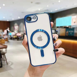 Coque Souple Électroplaquée en TPU avec Transparence Magnétique pour <span class=keywords><strong>iPhone</strong></span> 17E, Protection de Téléphone Portable <span class=keywords><strong>Compatible</strong></span> <span class=keywords><strong>iPhone</strong></span> 17, 16, 15, 14, 13, 12, <span class=keywords><strong>11</strong></span> - Product Image 1