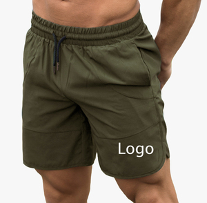 Shorts de sport pour hommes avec logo imprimé personnalisé, shorts de musculation, shorts de course à pied, vêtements de sport pour garçons avec poche - Product Image 1
