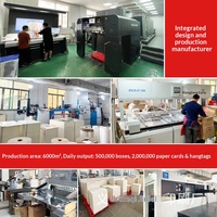 Caja Plegable Laminada Mate Personalizada para Comercio Electrónico Transfronterizo, Caja de Color para Arte de Uñas en Inglés, Empaque Listo para Cosméticos