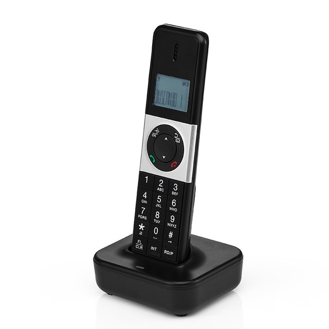 D1002 Dect Cordless Phone with Speakerphone Landline Phones with Cordless Speaker Supports 16 Languages