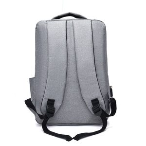 Men's <b>Backpack</b> Lightweight USB Charging Business Travel 36-<b>55L</b> Gray Solid Color Detachable Straps - Product Image 3