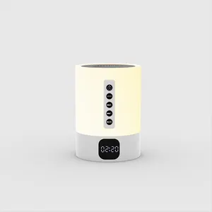 Высококачественный беспроводной прикроватный Bluetooth-динамик с будильником, цветной ночник, лампа с зажимом