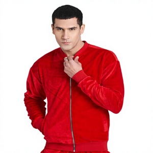 Custom Logos Premium 100% Cotton Acid Wash Oversized Red <b>Velvet</b> <b>Tracksuit</b> Men's Sweatshirt Sweatpants Low MOQ Embroidered Logo - Product Image 1