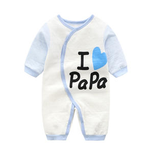 Automne nouveau-né bébé barboteuse couches ramper combinaison avec Air coton rembourrage une pièce impression tenue pour la saison d'hiver ODM approvisionnement - Product Image 2