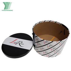 Custom large kraft paper brownies flower bouquet cardboard round box with twisted rope wedding favor packaging box