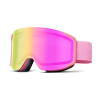 Masque de ski personnalisé avec protection UV400, lunettes de sécurité optimales pour le snowboard, verres polarisés miroir, OTG, lunettes de ski, lunettes de sport pour la neige