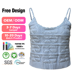 Camiseta de punto con cuello en V para mujer nueva personalizada - Product Image 4