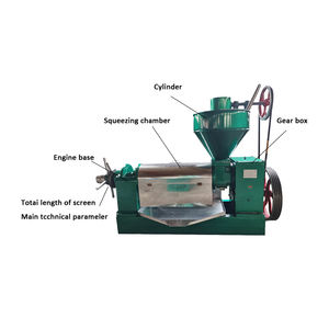 Extracción de aceite de tornillo/máquina de prensa de aceite de copra de tornillo/máquina de fabricación de aceite vegetal de colza de tornillo - Product Image 5