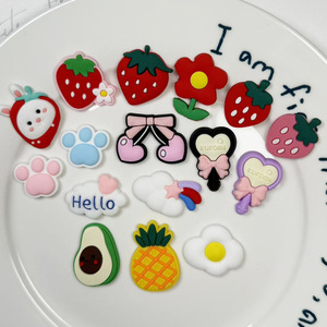 Accessori per Capelli Unisex a Forma di Fragola in PVC, Fibbia Decorativa per Scarpe, Custodia per Cellulare Fai-da-Te, Frutta del Fujian - Product Image 4