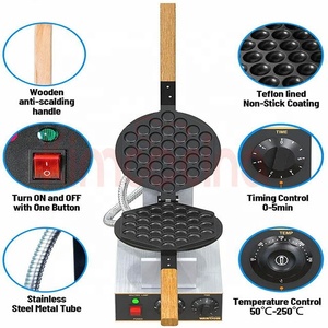 Ice Cream Cone Điện Pancake Eggettes Bong Bóng Trứng Puff Bánh <span class=keywords><strong>Waffle</strong></span> Maker Máy <span class=keywords><strong>Baker</strong></span> Bar Thiết Bị - Product Image 4