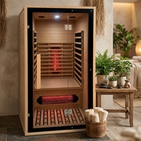Sauna Portátil de Carbono y Luz Roja con Tubos Infrarrojos, en Stock, Entrega Rápida, para el Cuidado de la Salud en Interiores
