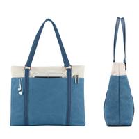 Tas Kanvas Serbaguna Tas Bahu Wanita Tas Tote Kasual Sederhana Tas Besar Tas Bahu Tas Kerja Laptop