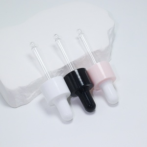 New 30ml Round Glass Transparent Frosted Flat Shoulder Dropper <b>Bottle</b> - Product Image 2