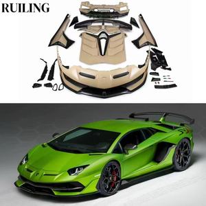 Kit de Spoiler Style SVJ pour Lamborghini <span class=keywords><strong>Aventador</strong></span> LP700 LP720 LP750 – Nouveau Pare-chocs Avant, Jupes Latérales, Capot et Pare-chocs Arrière - Product Image 1