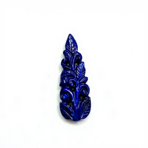 Pierre précieuse naturelle Lapis Lazuli en forme de poire sculptée à la main 40mm, pierre de Lapis Lazuli en vrac pour la fabrication de bijoux, prix de gros en vrac - Product Image 1