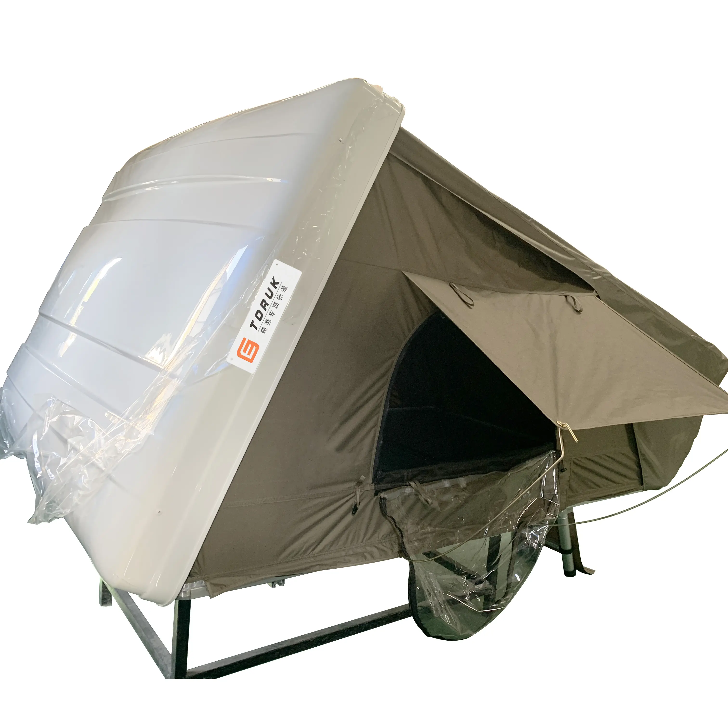 Tenda Penampungan 4 Orang 4wd, Tenda Atap Mobil Cangkang Keras Kecil Lipat Garasi Ultra Ringan 4 Orang untuk Berkemah