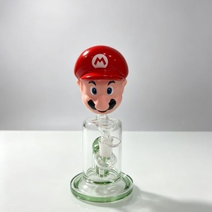 Cachimba de cristal transparente con diseño de cabeza de personaje, novedosa, para fiestas, artículos de bebida personalizados - Product Image 1