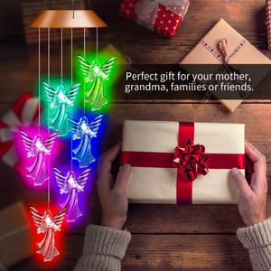 Pour <span class=keywords><strong>Amazon</strong></span> extérieur <span class=keywords><strong>solaire</strong></span> LED cloche lumière coloré dégradé ange jardin et guirlande lumineuse <span class=keywords><strong>de</strong></span> noël petites tailles cadeau <span class=keywords><strong>de</strong></span> vacances - Product Image 4