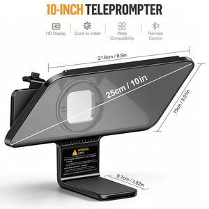 Teleprompter Lensgo Tcoi 10P para Tablet, Laptop, Smartphone, Cámara, Bluetooth, Teleprompter Portátil, Transmisión en Vivo, Grabación de Video - Product Image 2