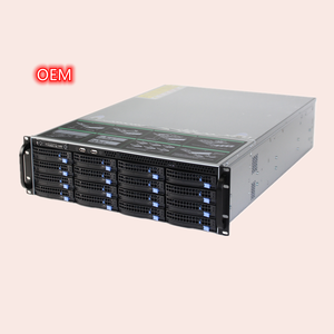 <strong>3U</strong> Short Length Storage <strong>Server</strong> <strong>Case</strong> <strong>16</strong> X 3.5" Hot-Swappable SATA/SAS Drive <strong>Bays</strong> 12Gb/s HD MiniSAS 2 X 5.25" <strong>Bays</strong> - Product Image 1