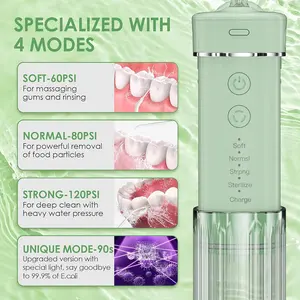 UV Light Professional Teeth Cleaning Oral Irrigator Travel Use Portable Mini Dental Water Flosser