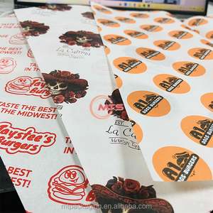 Custom Greaseproof Sandwich Wrap Wax Deli Paper Sheets Single Side Parchment Paper for Handmade Cookies Bread <b>Milk</b> - Product Image 1