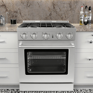 موقد غاز منزلي بـ 4 شعلات من الفولاذ المقاوم للصدأ بطول 76 سم (<span class=keywords><strong>30</strong></span> بوصة) مع فرن غاز للمطبخ - Product Image 2