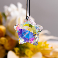 Attrape-soleil en cristal AB Star, prisme en verre à facettes, ornement suspendu, attrape-soleil en cristal pour la décoration de fenêtre