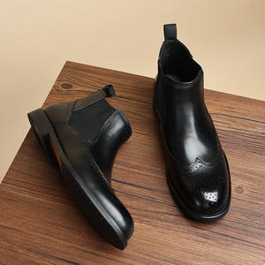 Chaussures pour hommes en cuir véritable italien, élégantes et luxueuses, respirantes, légères, à semelle plate, pour les occasions formelles, les mariages et les affaires - Product Image 2